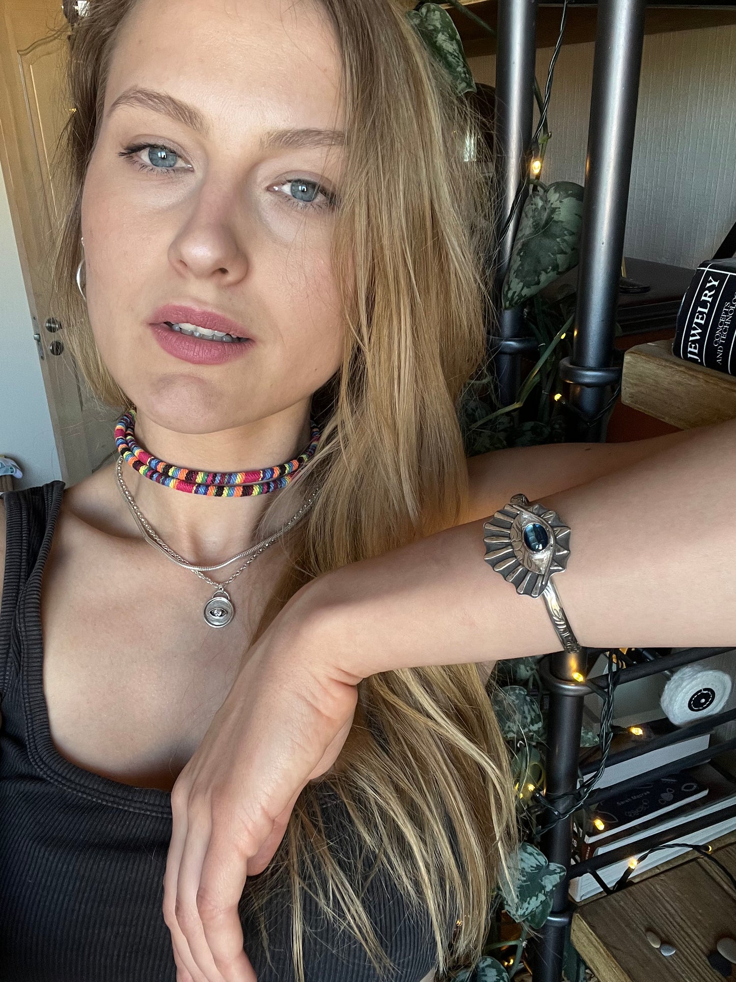 "look at you" cuff eye bracelet