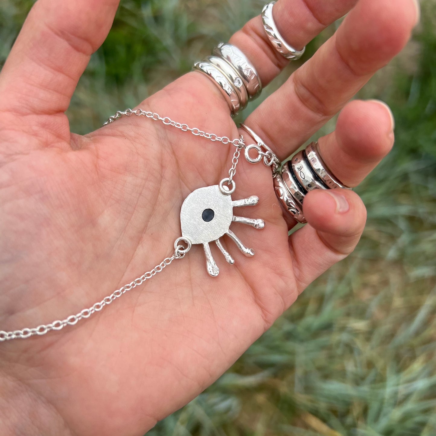 "I see you" eye necklace