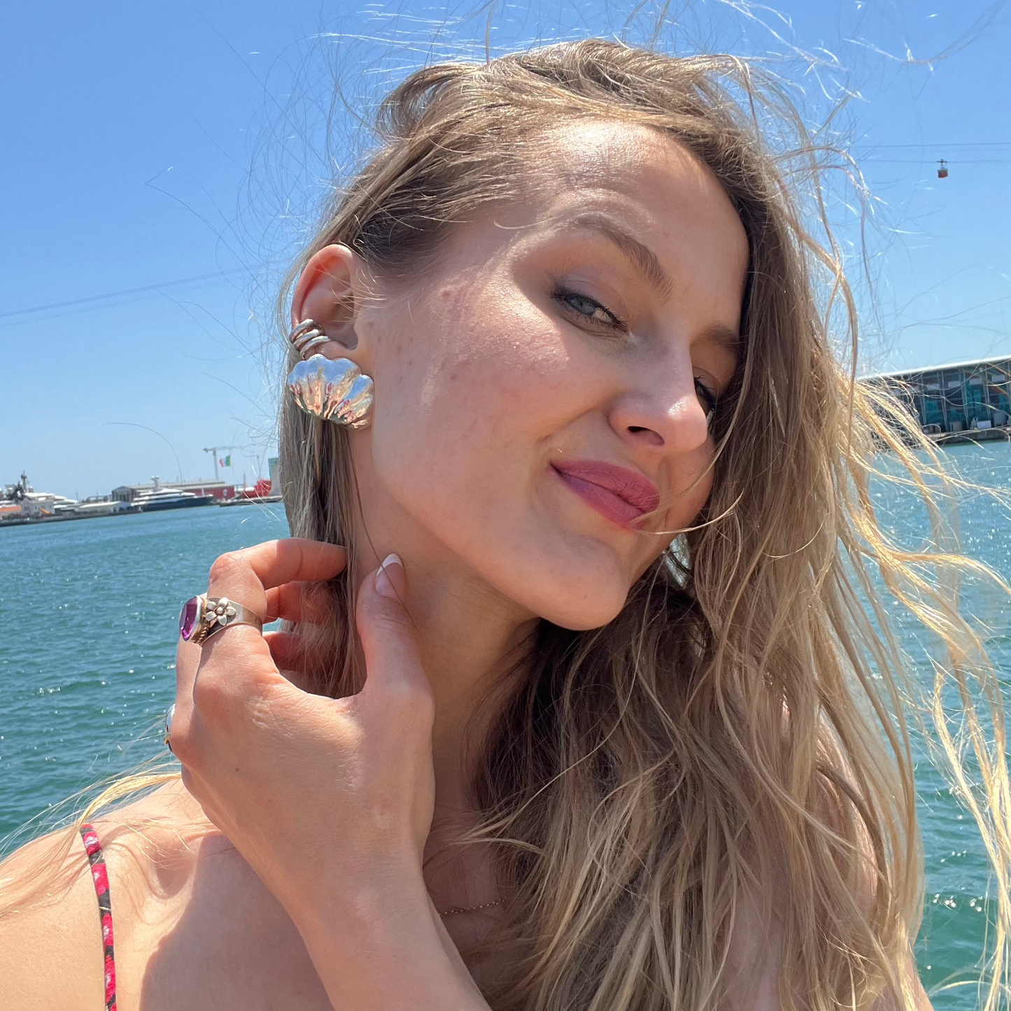 Statement Sea shell earrings "Bring me the sea"